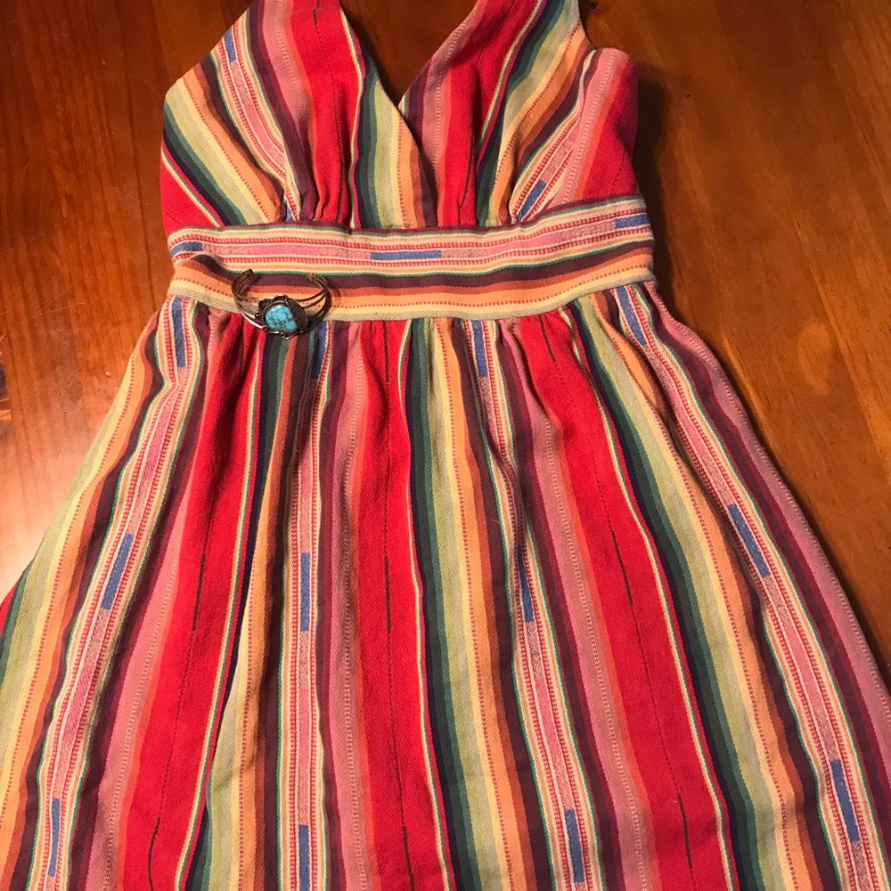 Spanish Mexican Style Halter Dress